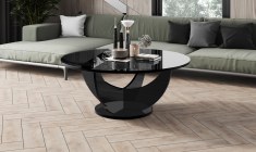 CAPRI 100 round coffee table (high gloss/different colours)